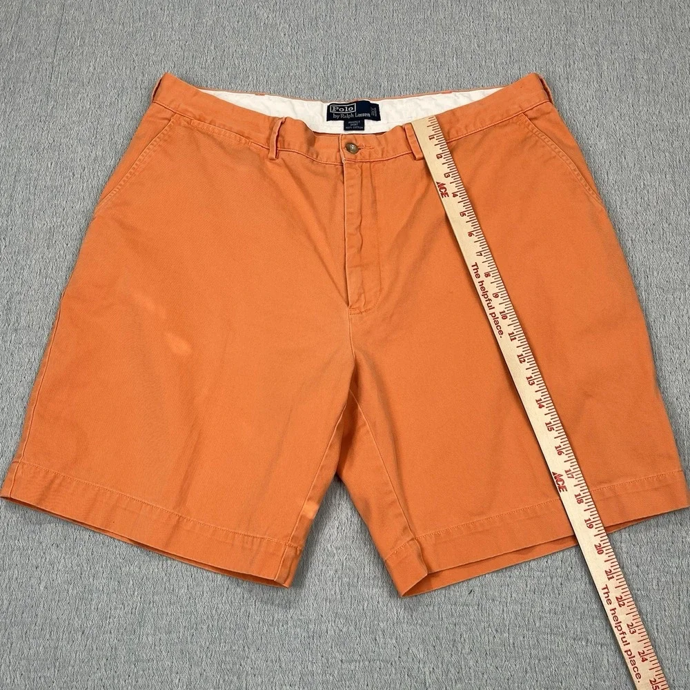 Polo Ralph Lauren‎ Shorts Mens 38 Orange Prospect Short Classic Chino Cotton